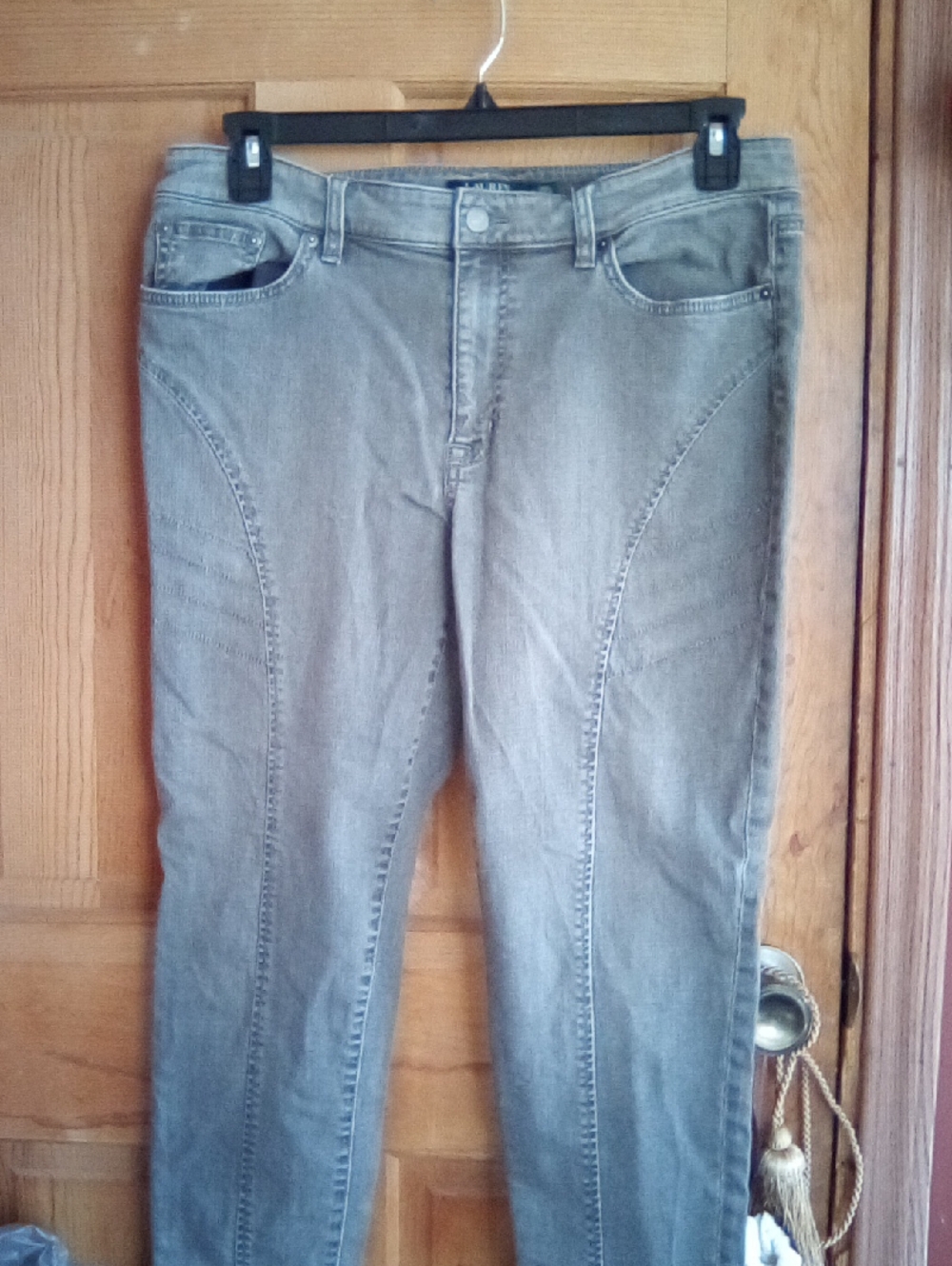 Lauren Ralph Lauren Women's Size 12 Straight Leg Jeans - Faded Gray